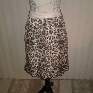 Banana Republic Leopard Print Mini Skirt